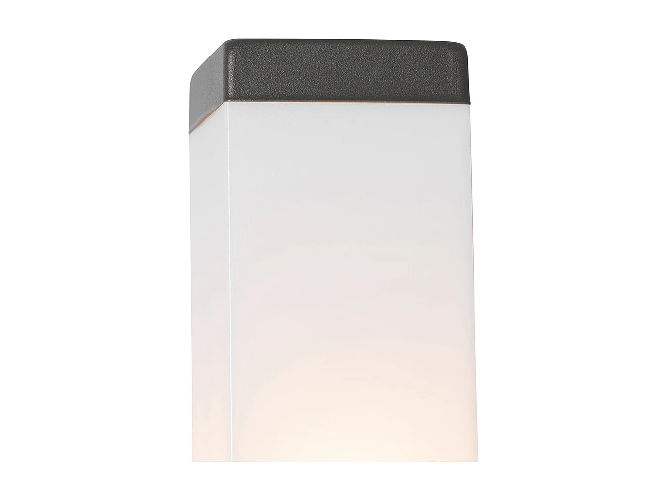 Applique murale extérieure moderne gris foncé avec opale - Malios