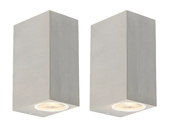 Ensemble de 2 appliques murales modernes en acier IP44 - Baleno II
