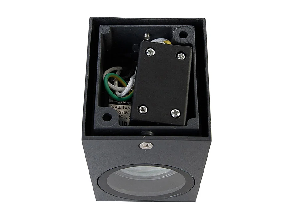 Applique murale moderne gris foncé IP44 - Baleno