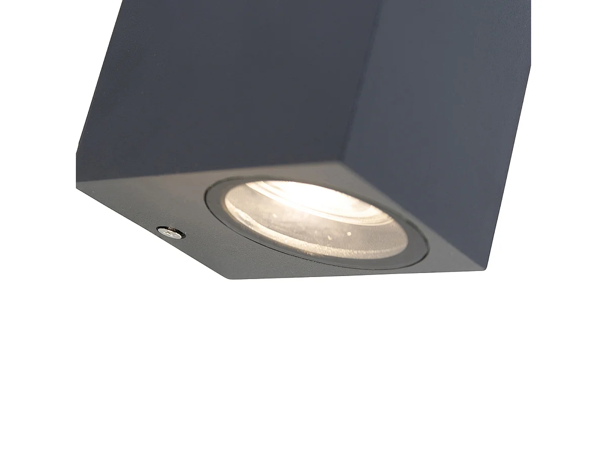 Applique murale moderne gris foncé IP44 - Baleno