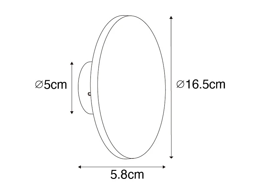 Applique d'extérieur moderne brun rouille avec LED IP54 - Skyf