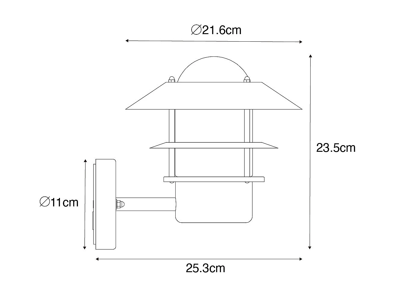 Applique d'extérieur vintage or antique IP44 - Prato