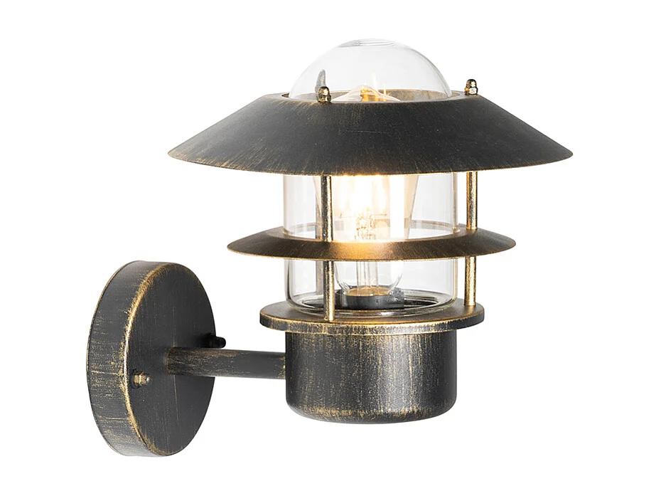 Applique d'extérieur vintage or antique IP44 - Prato