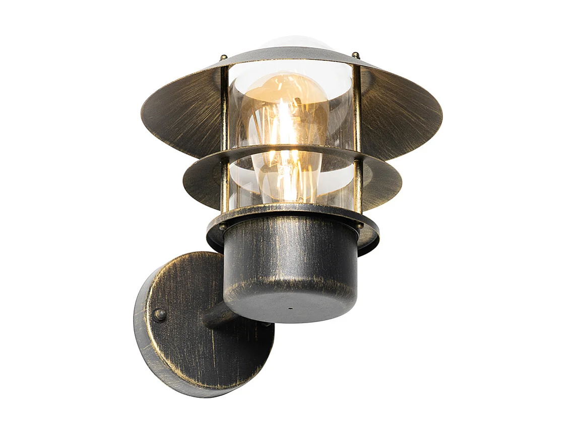 Applique d'extérieur vintage or antique IP44 - Prato