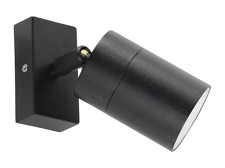 Applique d'extérieur noire IP44 avec ampoule intelligente  WiFi GU10 - Solo