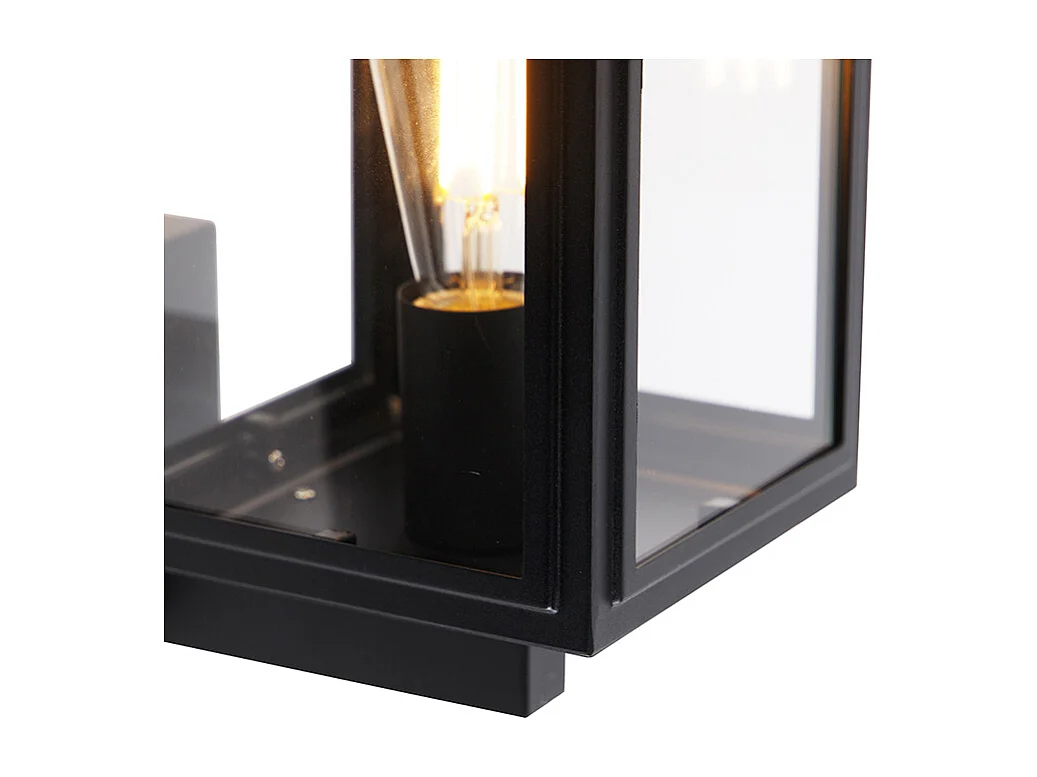 Applique murale rustique noire IP44 - Sutton Up