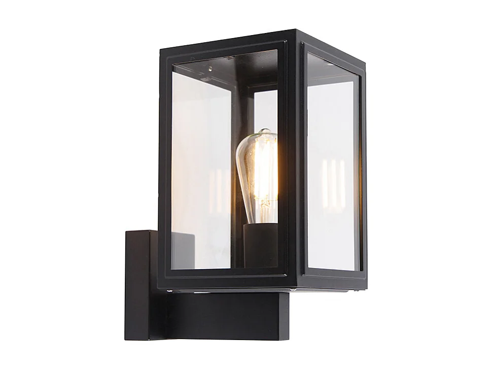 Applique murale rustique noire IP44 - Sutton Up