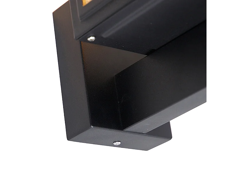 Applique murale rustique noire IP44 - Sutton Up