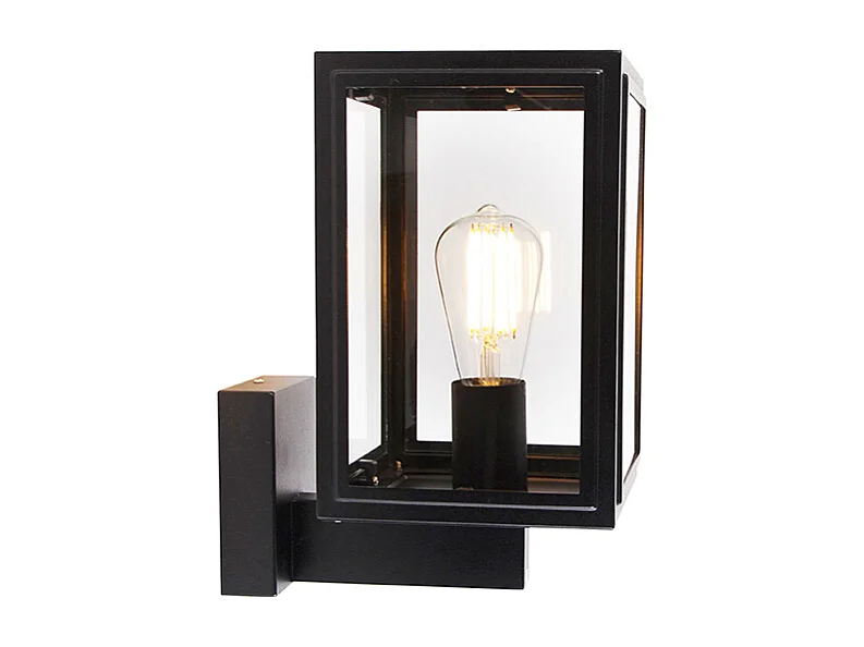 Applique murale rustique noire IP44 - Sutton Up