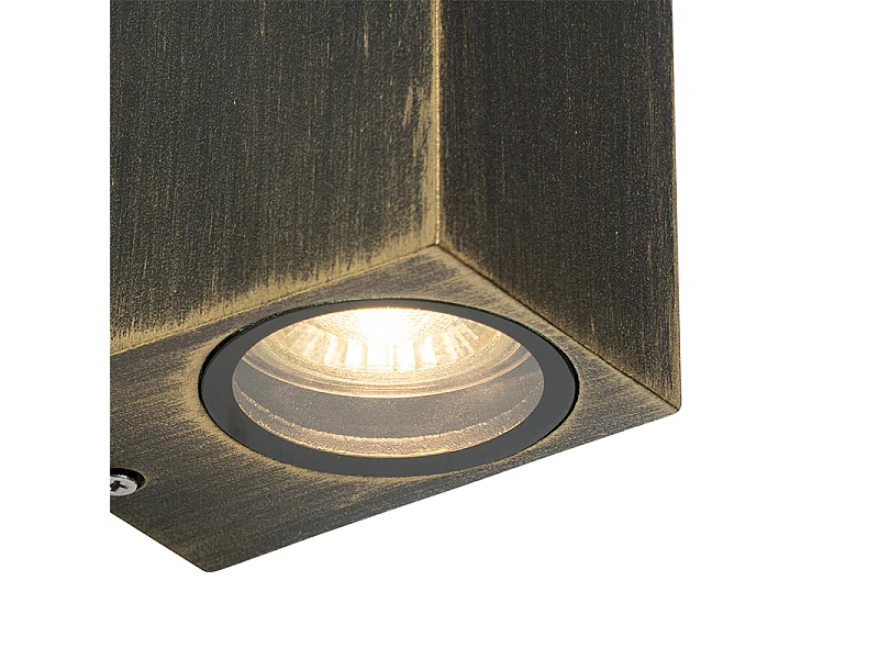 Applique moderne or antique 2 lumières IP44 - Baleno