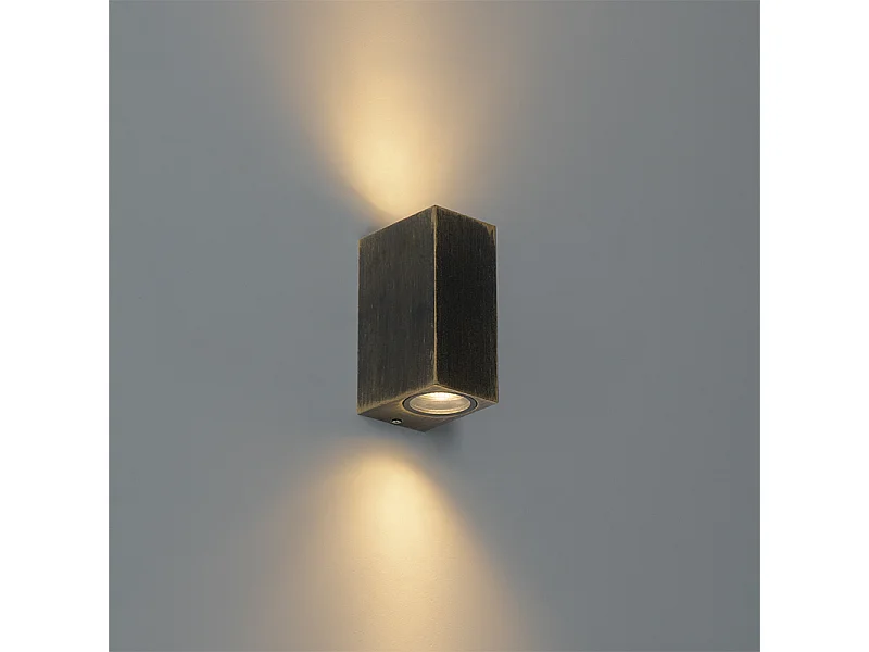 Applique moderne or antique 2 lumières IP44 - Baleno