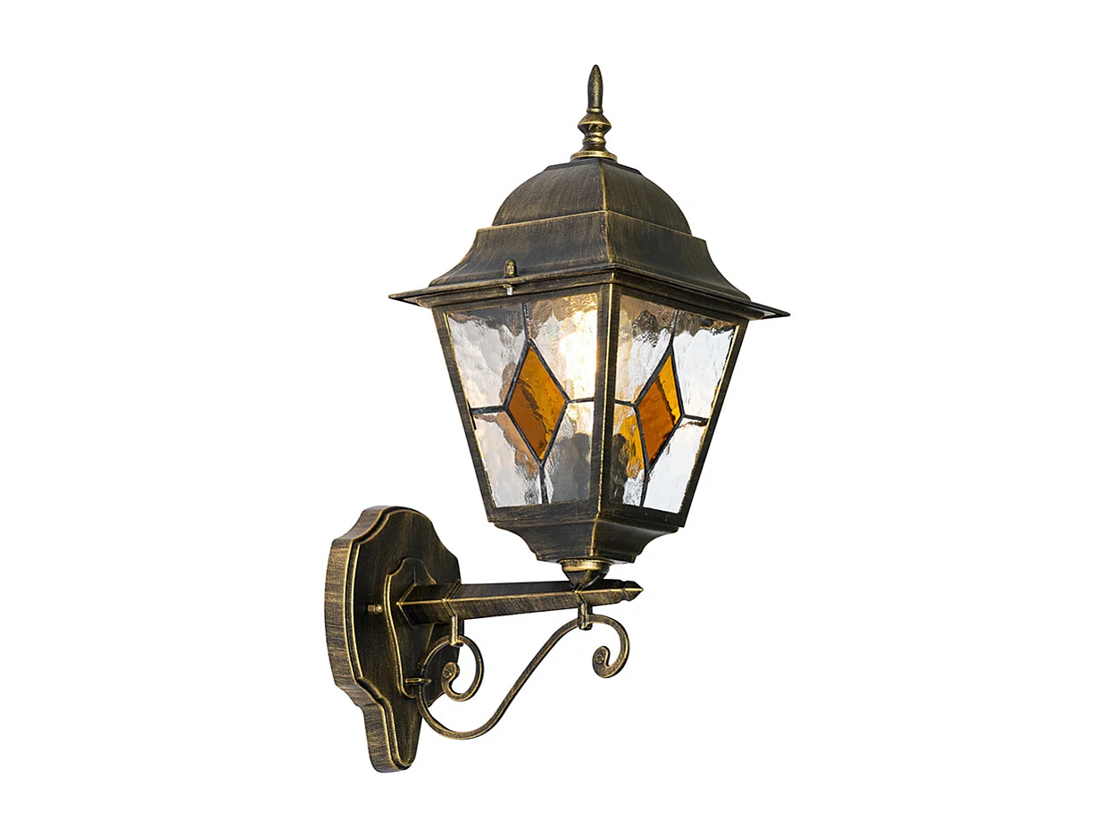 Lanterne murale d'extérieur vintage or antique - Antigua Up