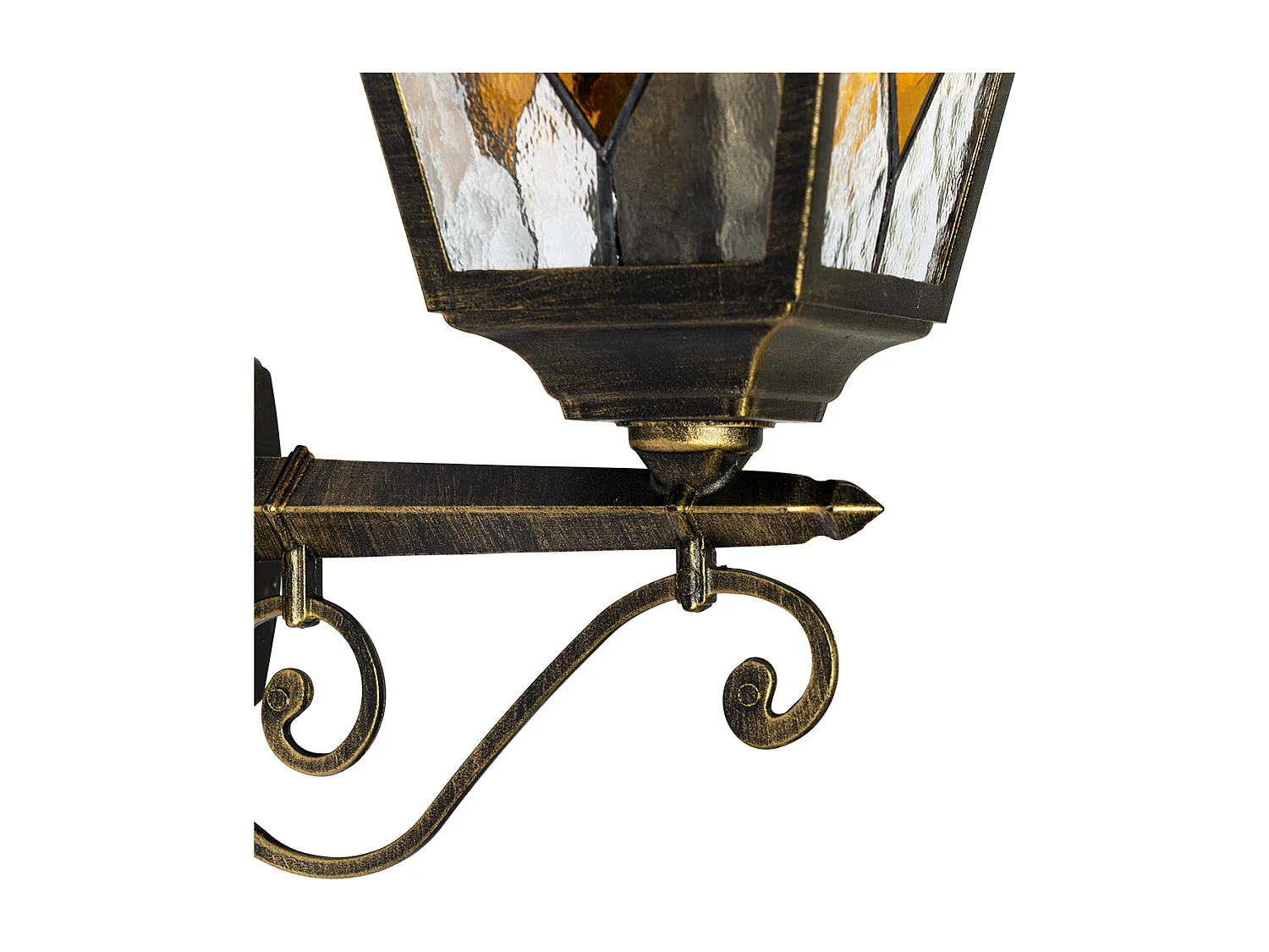 Lanterne murale d'extérieur vintage or antique - Antigua Up