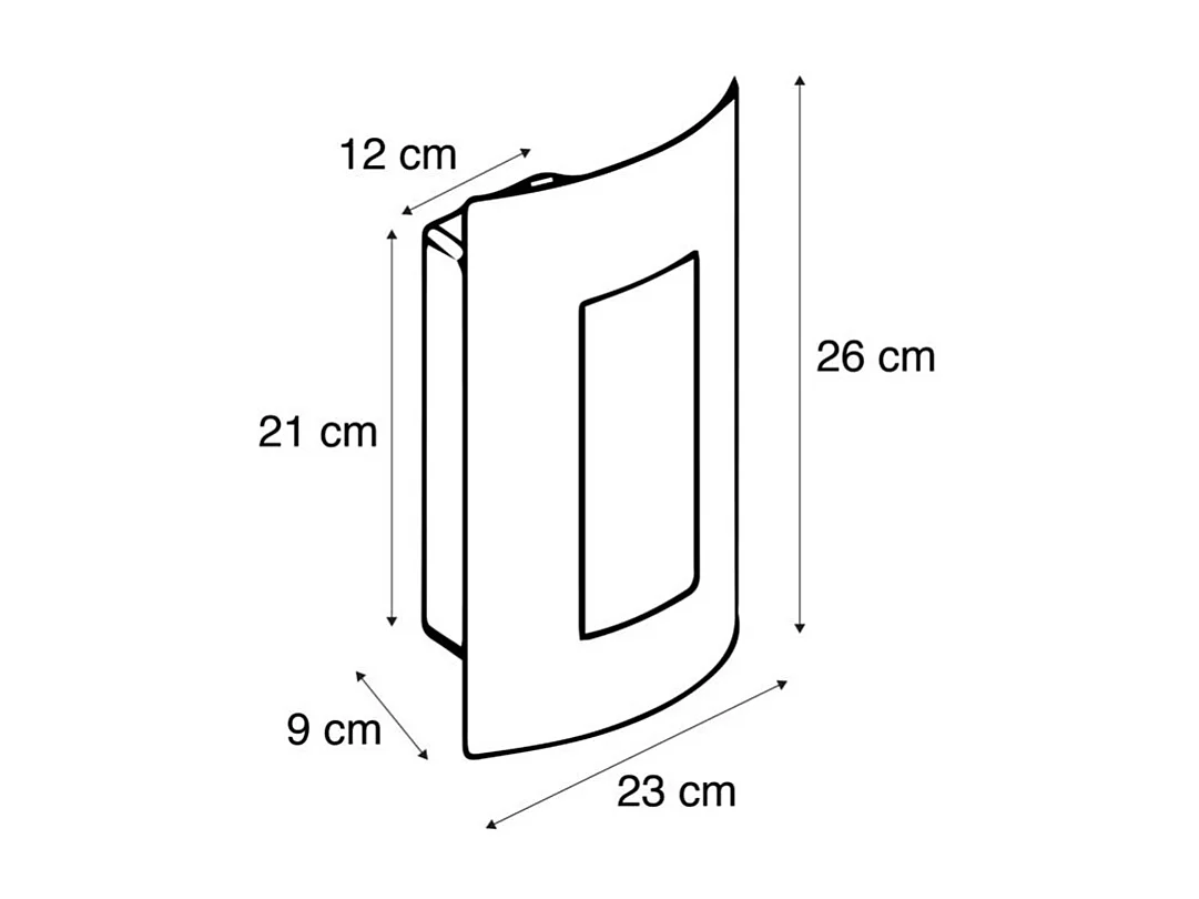 Applique d'extérieur intelligente anthracite avec WiFi A60 - Émeraude