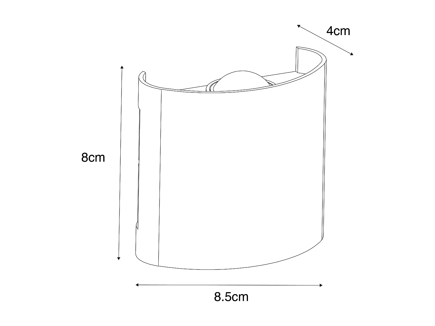 Applique murale d'extérieur noire avec LED 2 lumières IP54 - Silly