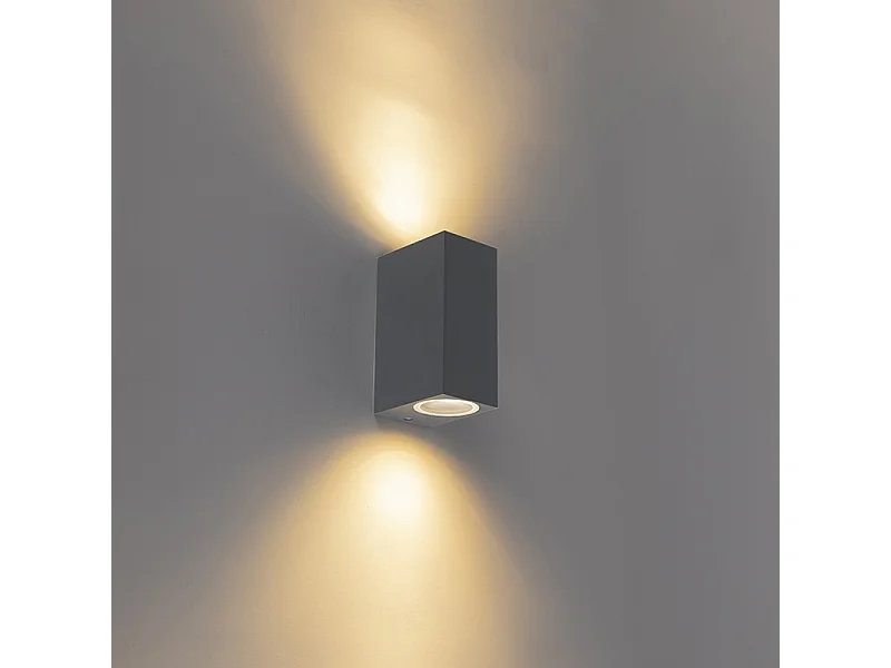 Lot de 4 appliques modernes anthracite IP44 - Baleno II