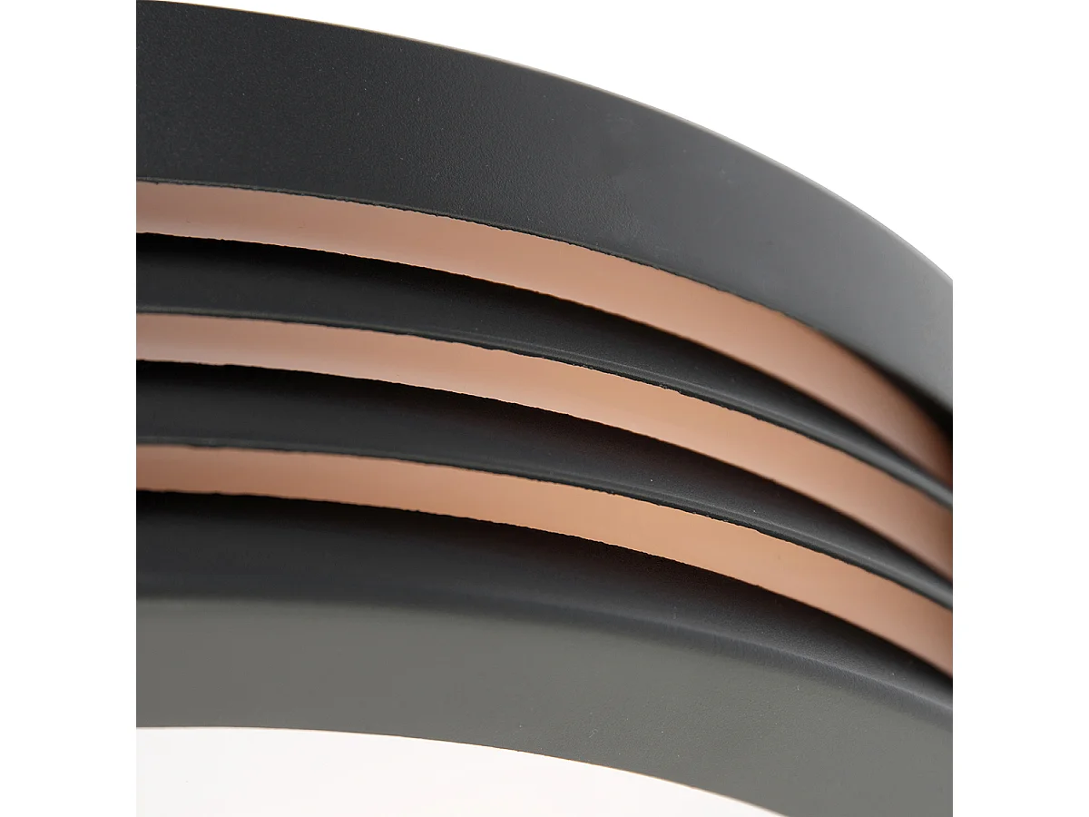 Applique murale moderne anthracite IP44 - Hurricane 1