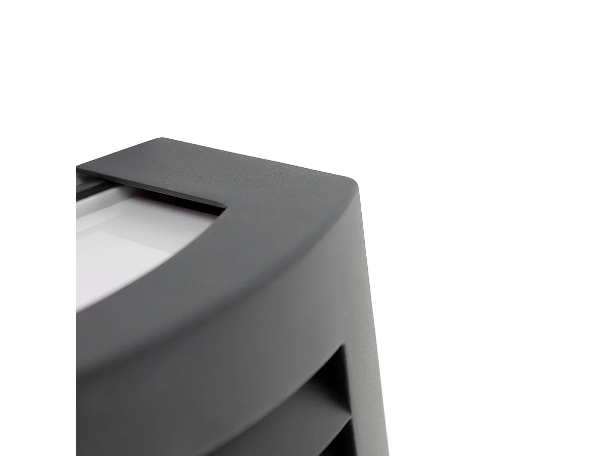 Applique murale moderne anthracite IP44 - Hurricane 1