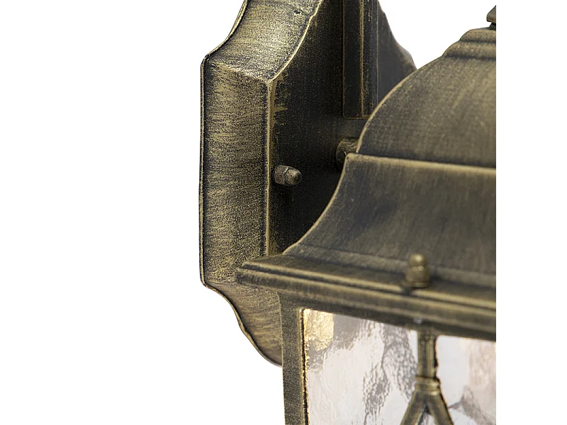 Applique murale extérieure romantique en bronze - Londres