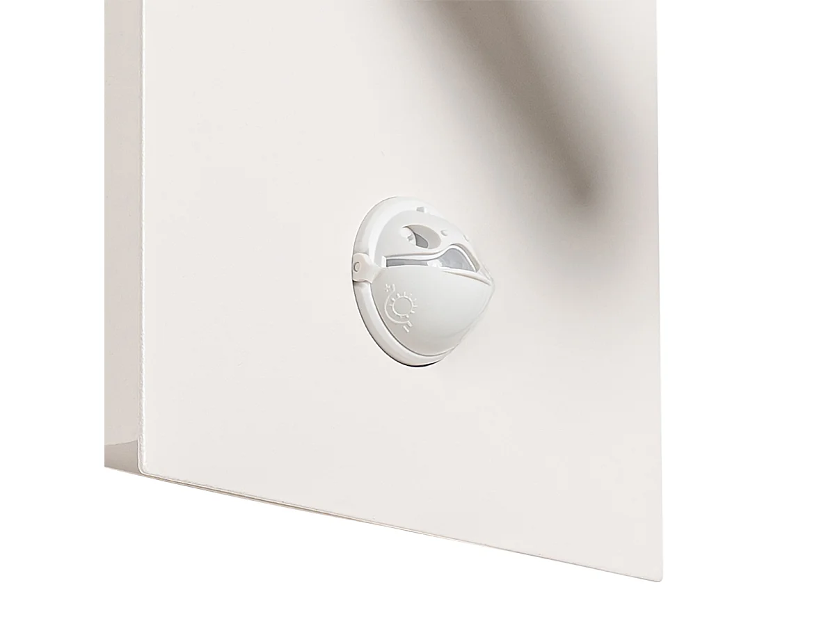 Applique murale extérieure blanche avec LED IP54 détecteur de mouvement - Simon