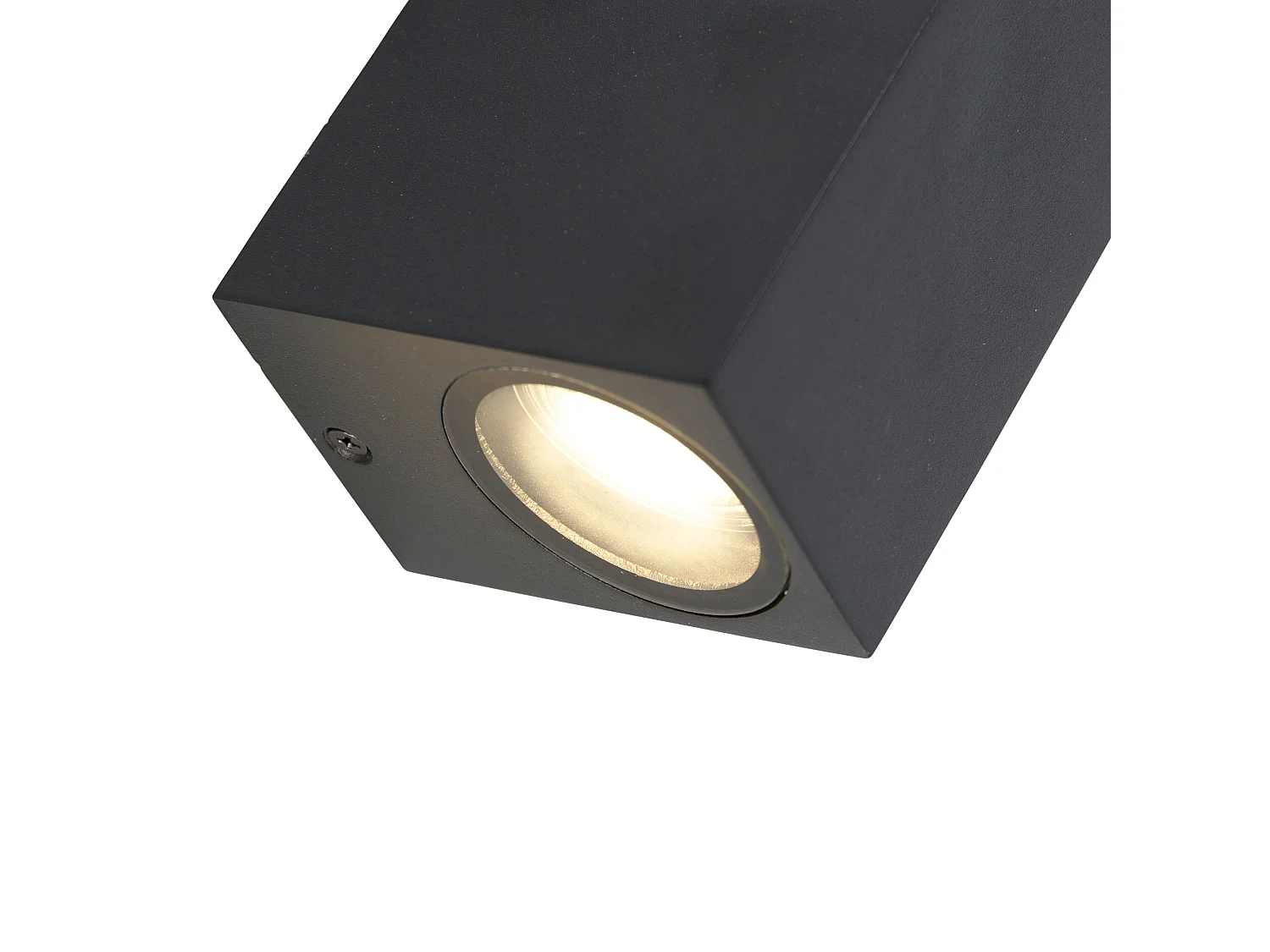 Ensemble de 4 appliques murales modernes noires 2 lumières IP44 - Baleno