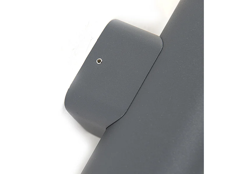 Applique d'extérieur moderne carrée 2 lumières gris foncé - Renard