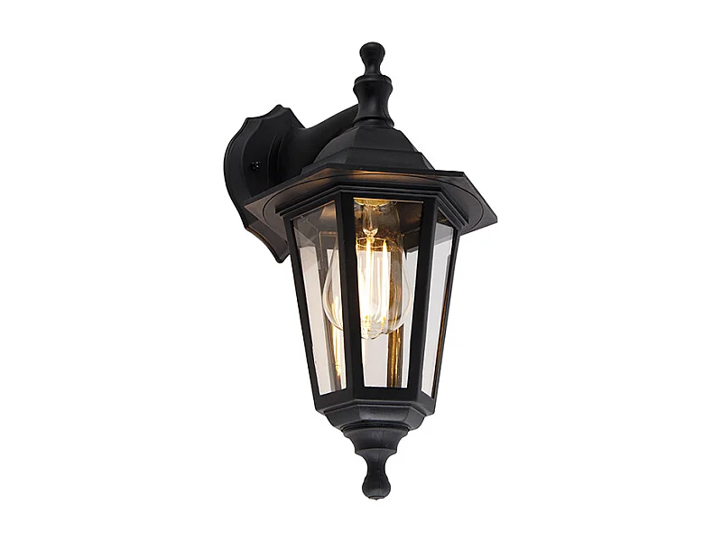 Applique d'extérieur classique noire IP44 - New Haven