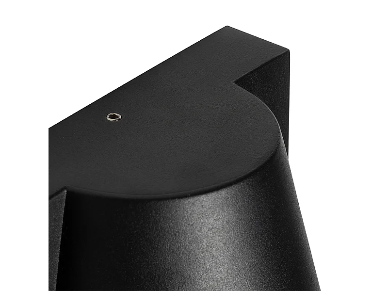 Applique d'extérieur noire IP44 avec détecteur de mouvement - Femke