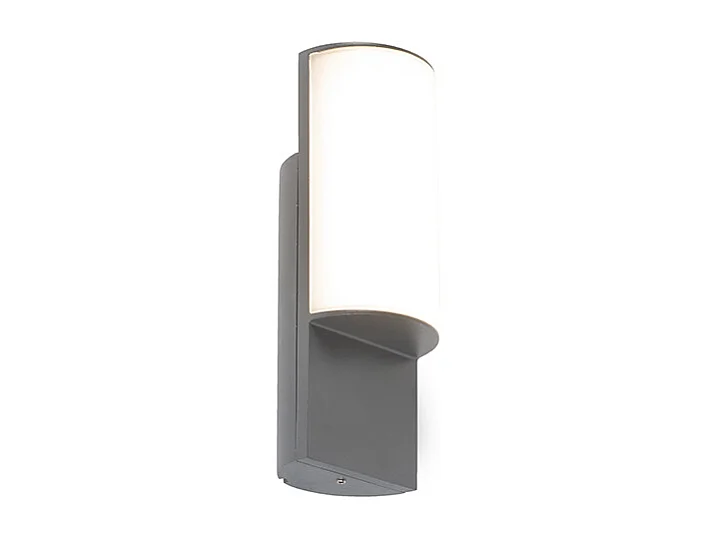 Applique murale d'extérieur moderne gris foncé avec LED - Harry