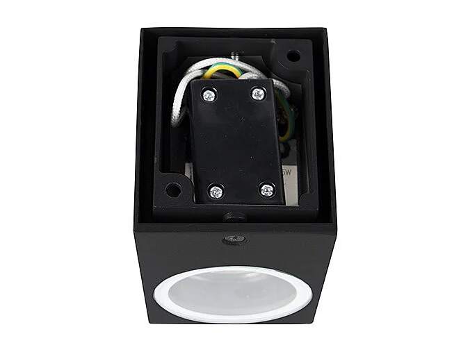 Ensemble de 4 appliques murales modernes noires IP44 - Baleno