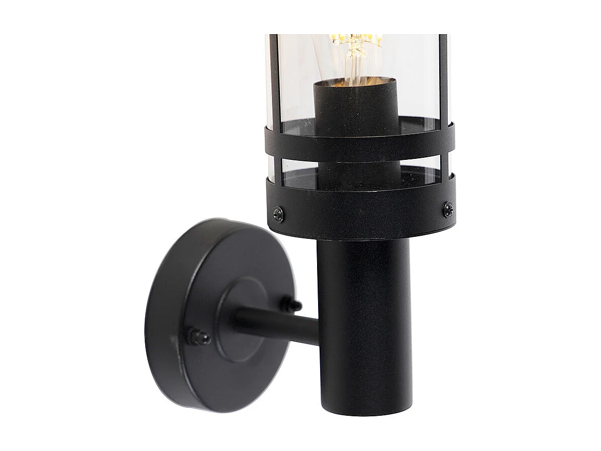 Applique d'extérieur moderne noir IP44 - Gleam