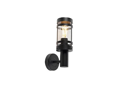 Applique d'extérieur moderne noir IP44 - Gleam
