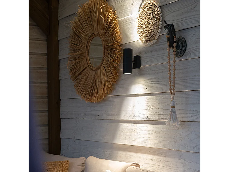 Applique murale d'extérieur anthracite IP44 - Duo