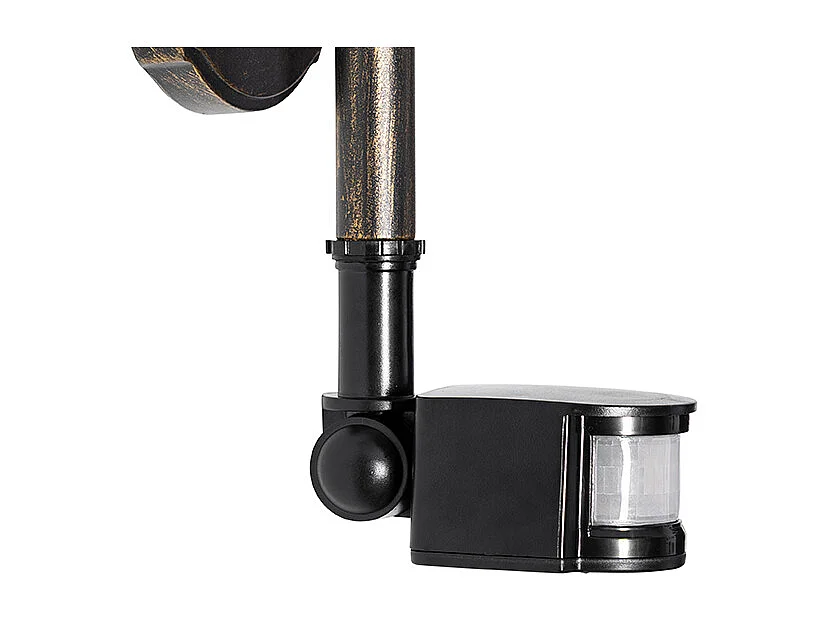 Applique d'extérieur or antique IP44 avec détecteur de mouvement - Daphné