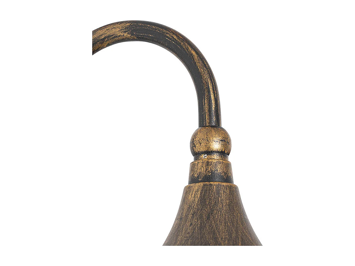 Applique d'extérieur or antique IP44 avec détecteur de mouvement - Daphné