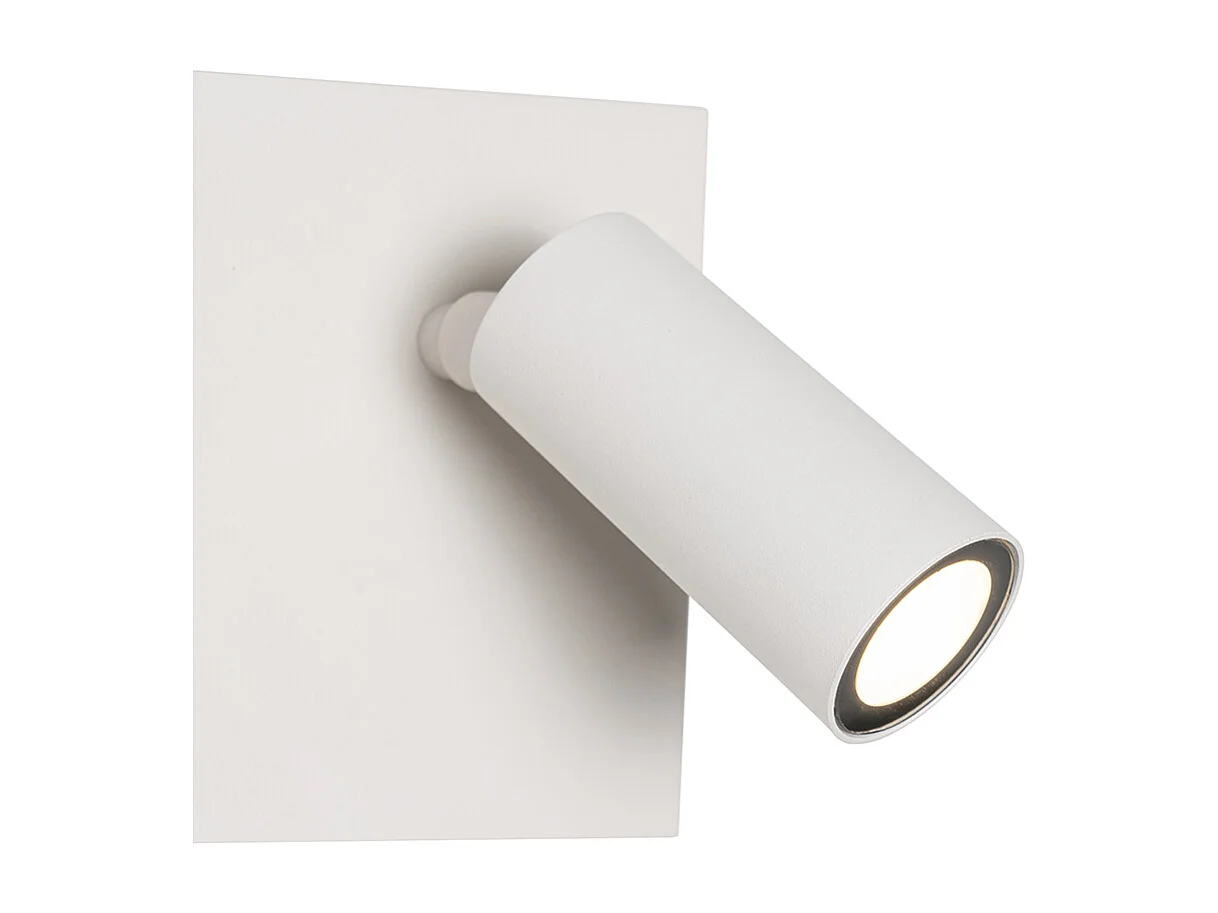 Applique d'extérieur moderne blanche avec LED 2 lumières IP54 - Simon