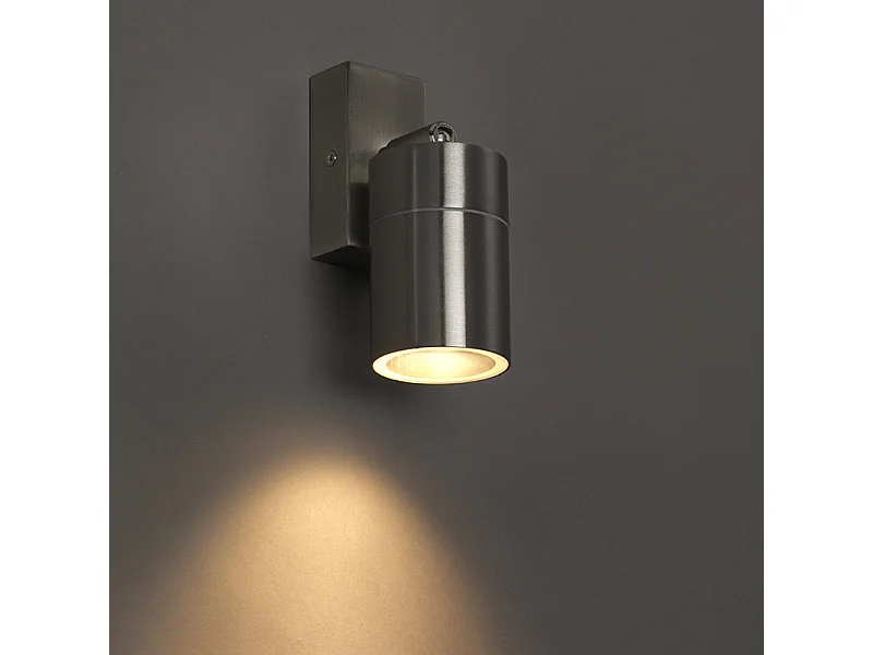 Applique murale extérieure en acier IP44 rotative et inclinable - Solo