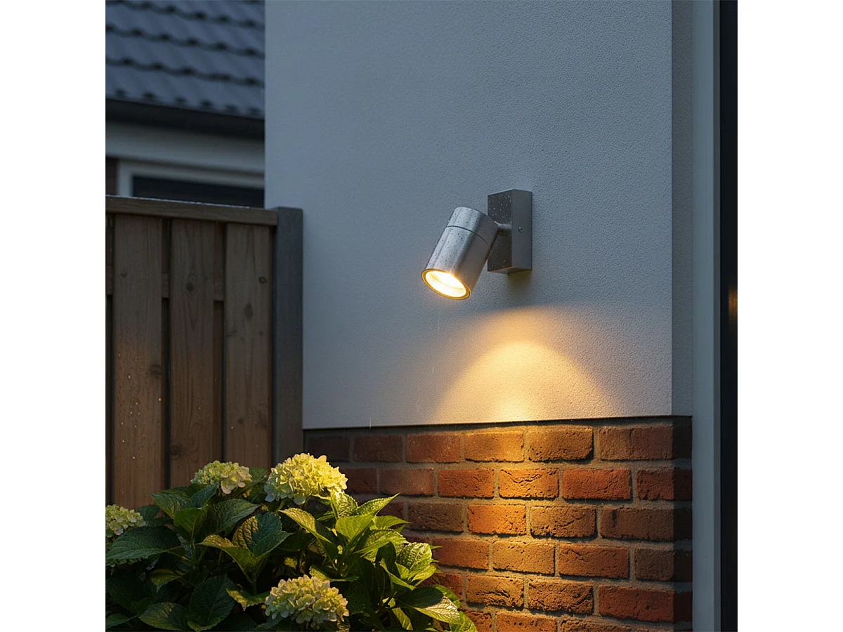 Applique murale extérieure en acier IP44 orientable et inclinable - Solo