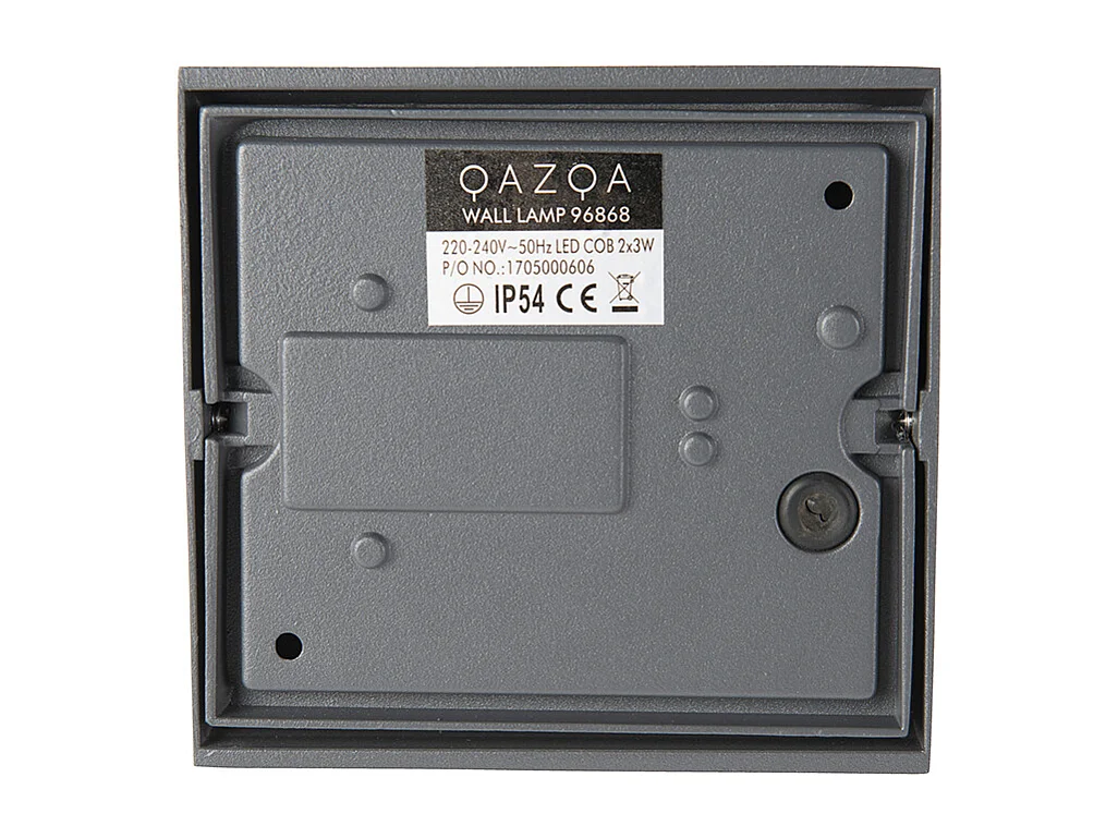 Applique murale d'extérieur moderne gris foncé avec LED 2 lumières IP54 - Mal