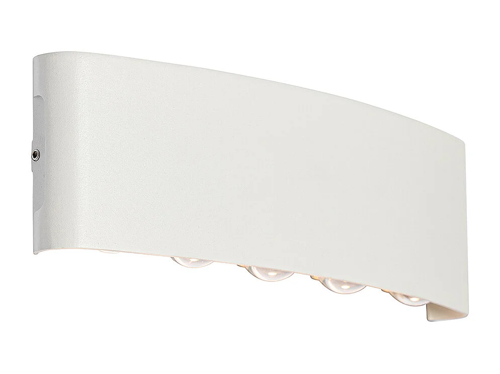 Applique d'extérieur blanche avec LED 10 lumières IP54 - Silly