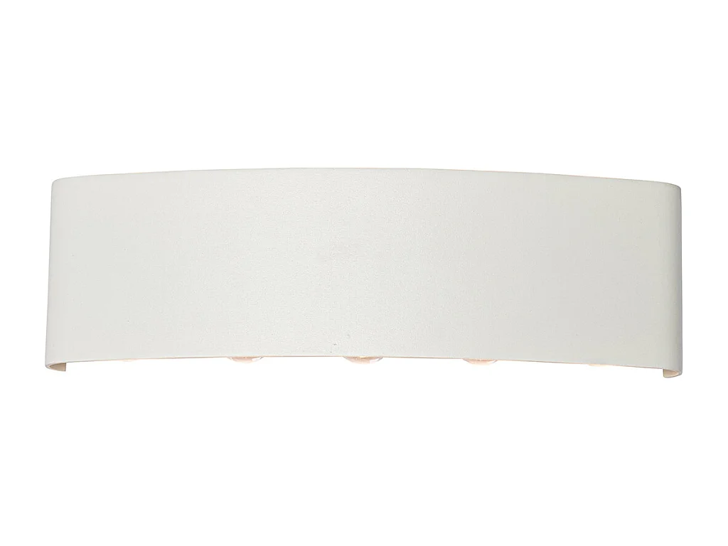 Applique murale d'extérieur blanche avec LED 10 lumières IP54 - Silly