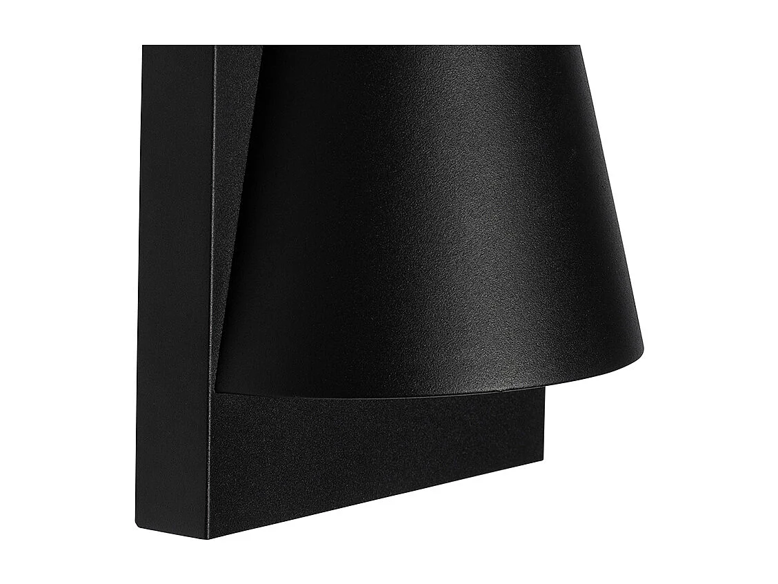 Applique d'extérieur industrielle noire IP44 - Femke