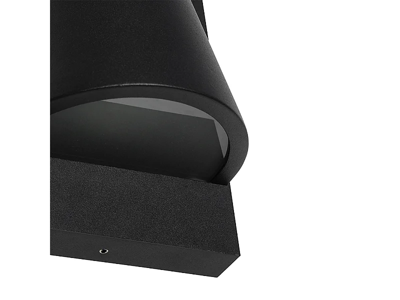 Applique murale d'extérieur industrielle noire IP44 - Femke