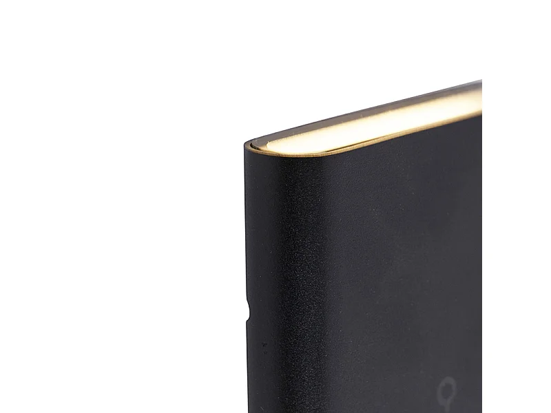 Applique d'extérieur moderne noire 11,5 cm avec LED IP65 - Batt