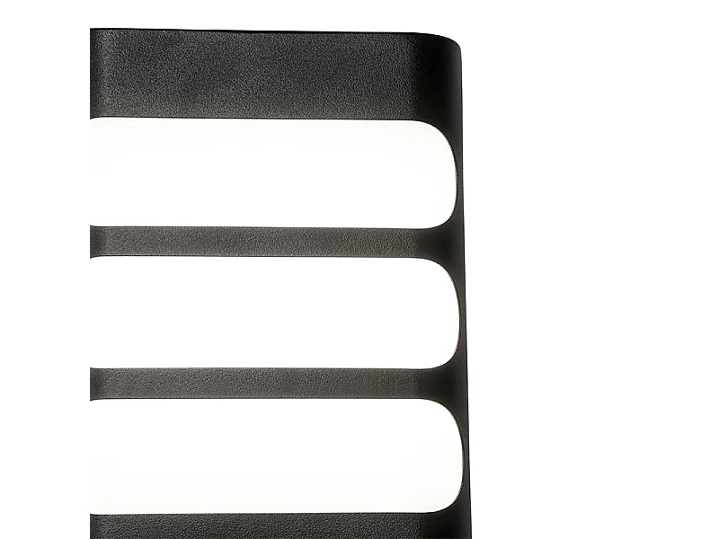 Applique d'extérieur noire avec LED avec capteur de lumière / obscurité - Gaev