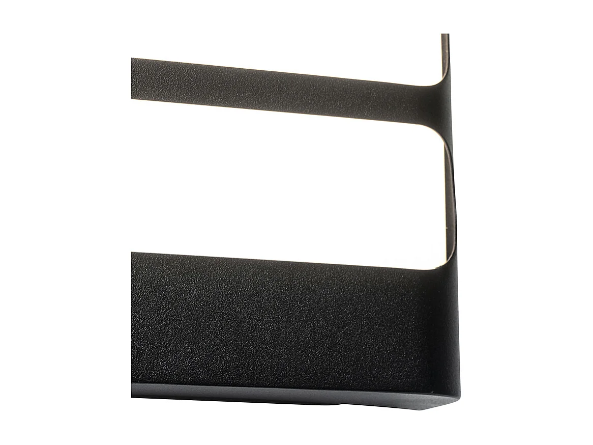 Applique d'extérieur noire avec LED avec capteur de lumière / obscurité - Gaev