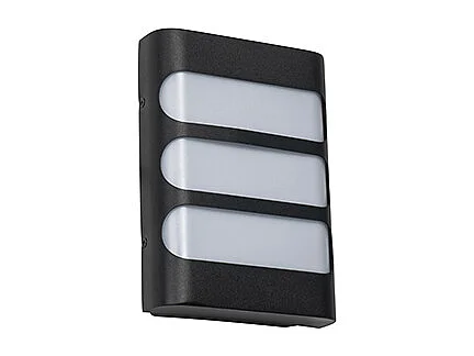 Applique d'extérieur noire avec LED avec capteur de lumière / obscurité - Gaev