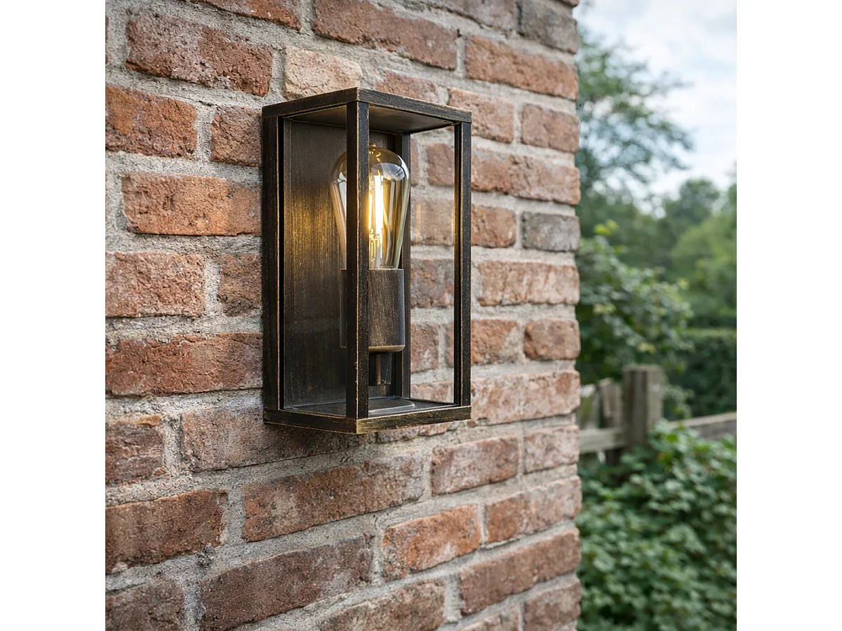 Applique murale vintage or antique 26 cm IP44 - Charlois