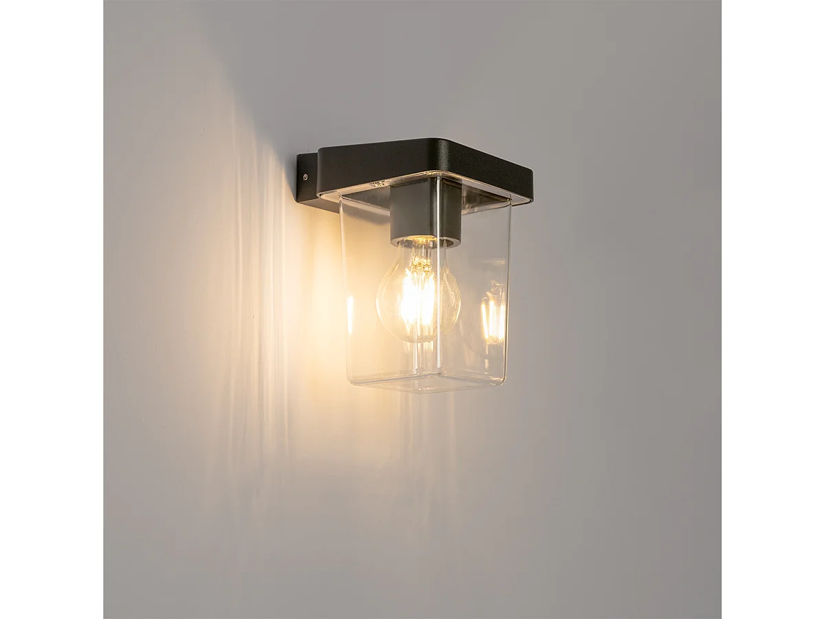 Applique murale d'extérieur moderne noire IP54 - Chimay