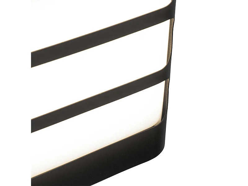 Applique moderne noire avec LED IP44 - Gaev